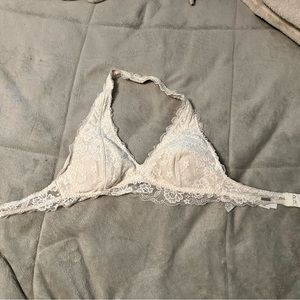 Hollister White laced bralette
